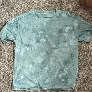 lululemon athletica Men's Teal Tie-Dye Tee